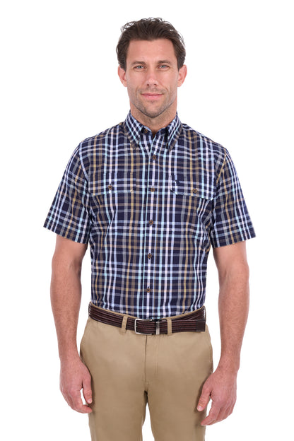 Thomas Cook Men’s Finley Check 2-Pocket Short Sleeve Shirt