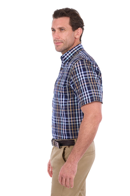 Thomas Cook Men’s Finley Check 2-Pocket Short Sleeve Shirt