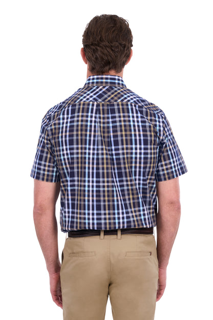 Thomas Cook Men’s Finley Check 2-Pocket Short Sleeve Shirt