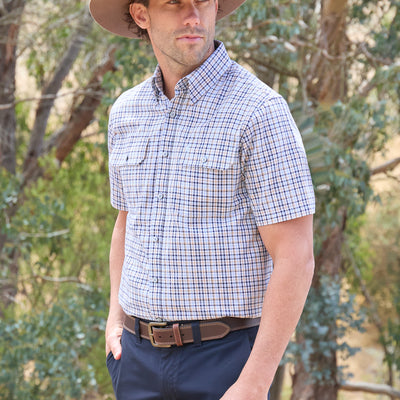 Thomas Cook Men’s Ted Check 2-Pocket Short Sleeve Shirt
