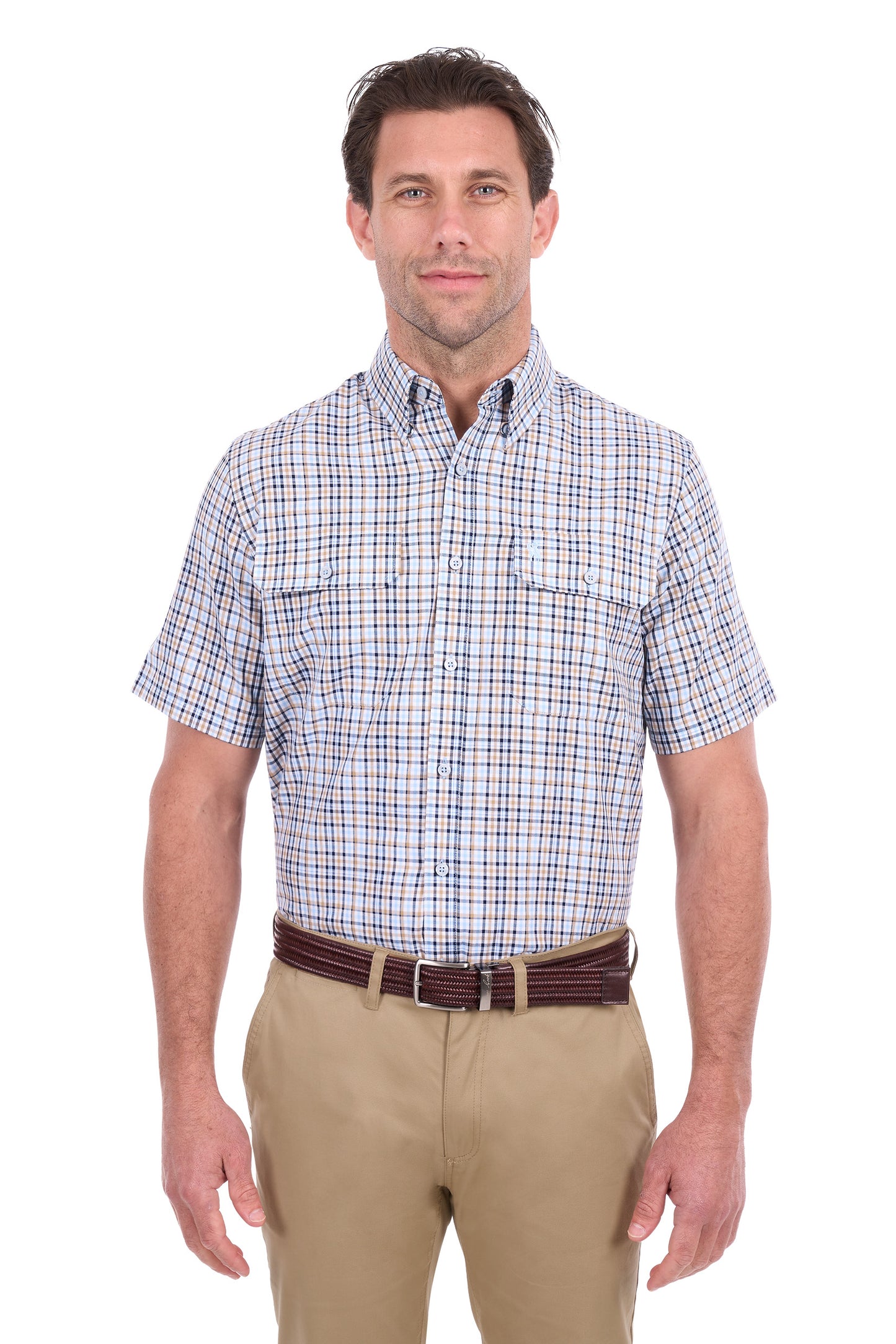 Thomas Cook Men’s Ted Check 2-Pocket Short Sleeve Shirt