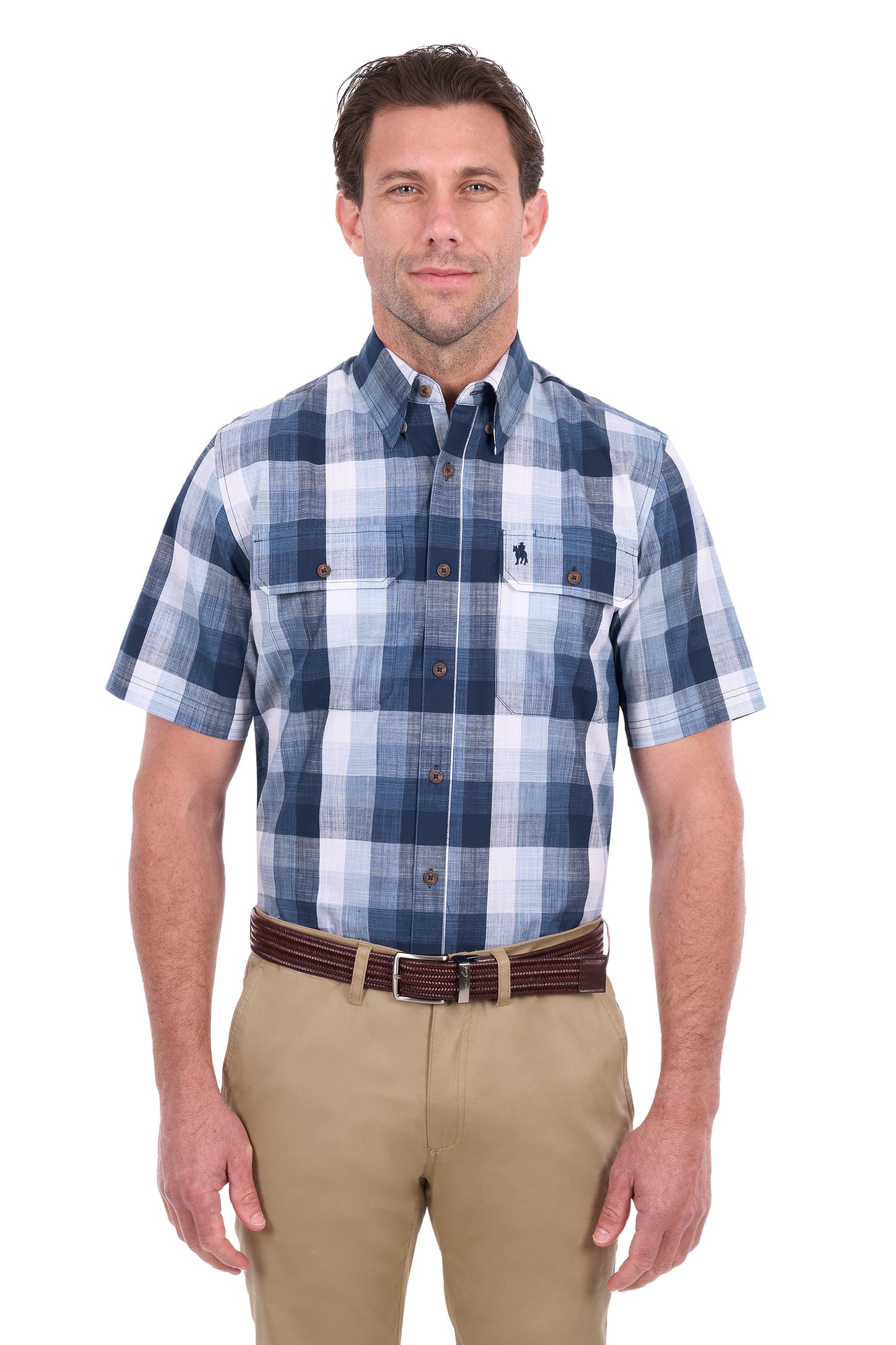 Thomas Cook Men’s Oscar Check 2-Pocket Short Sleeve Shirt