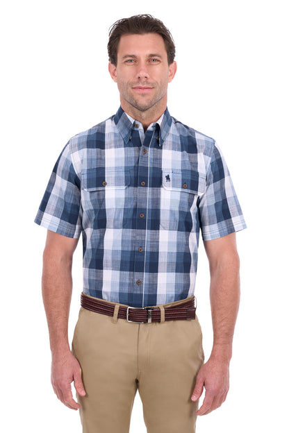 Thomas Cook Men’s Oscar Check 2-Pocket Short Sleeve Shirt