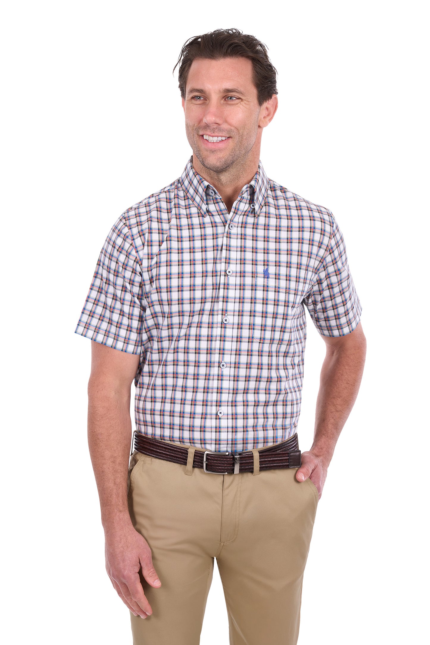 Thomas Cook Men’s Arlo Check 1-Pocket Short Sleeve Shirt