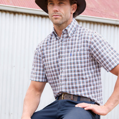 Thomas Cook Men’s Arlo Check 1-Pocket Short Sleeve Shirt