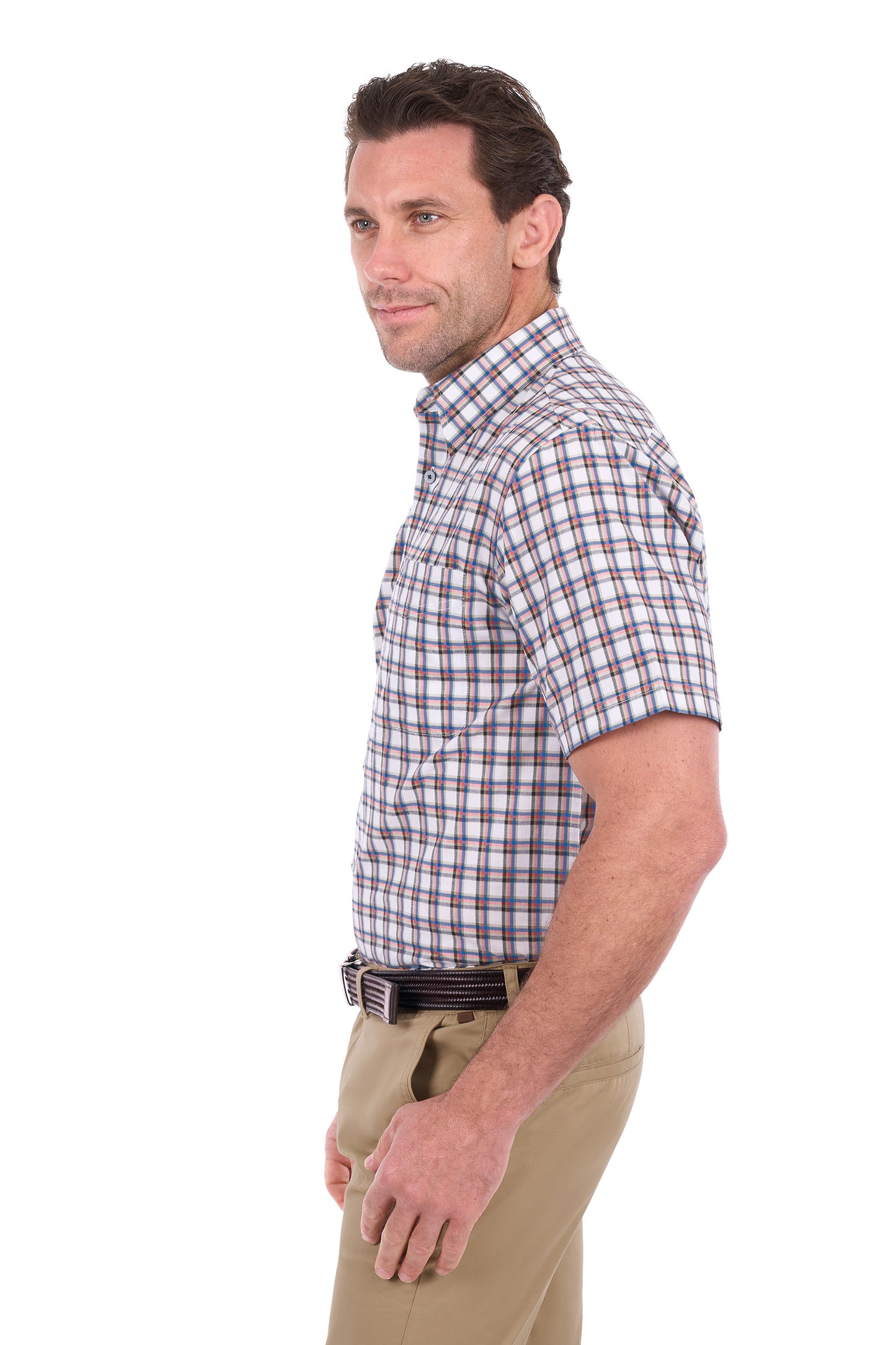 Thomas Cook Men’s Arlo Check 1-Pocket Short Sleeve Shirt