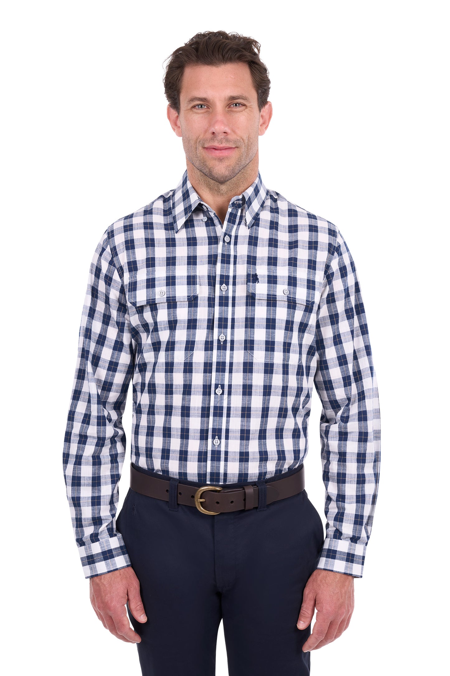 Thomas Cook Men’s Ezra Check 2-Pocket Long Sleeve Shirt