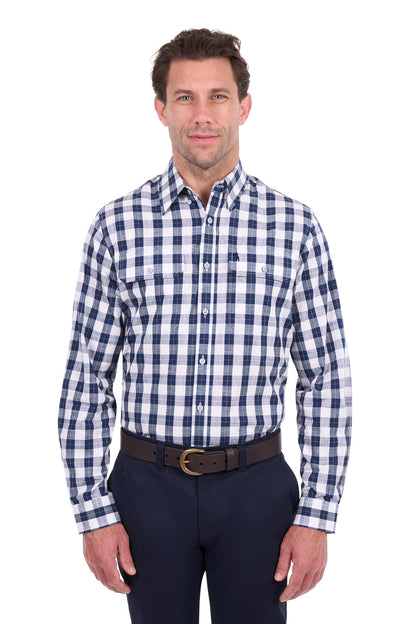 Thomas Cook Men’s Ezra Check 2-Pocket Long Sleeve Shirt