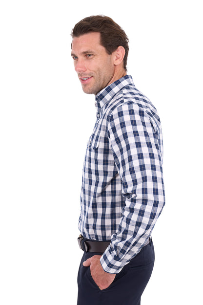 Thomas Cook Men’s Ezra Check 2-Pocket Long Sleeve Shirt