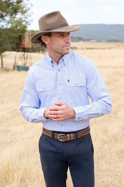 Thomas Cook Men’s Isaac Check 2-Pocket Long Sleeve Shirt