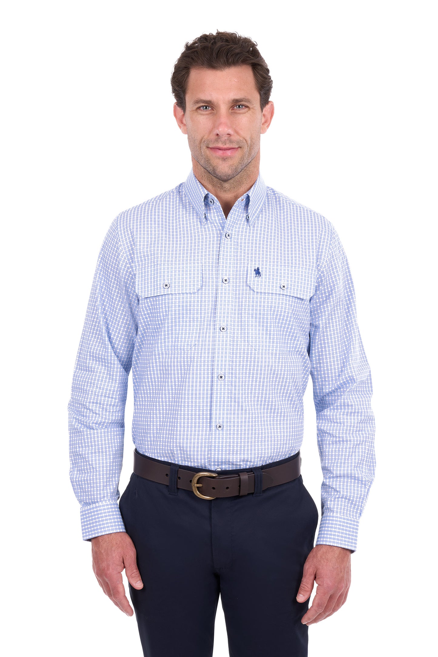 Thomas Cook Men’s Isaac Check 2-Pocket Long Sleeve Shirt