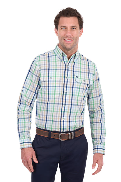 Thomas Cook Men’s Louie Check 2-Pocket Long Sleeve Shirt