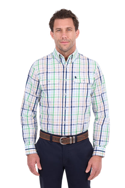 Thomas Cook Men’s Louie Check 2-Pocket Long Sleeve Shirt