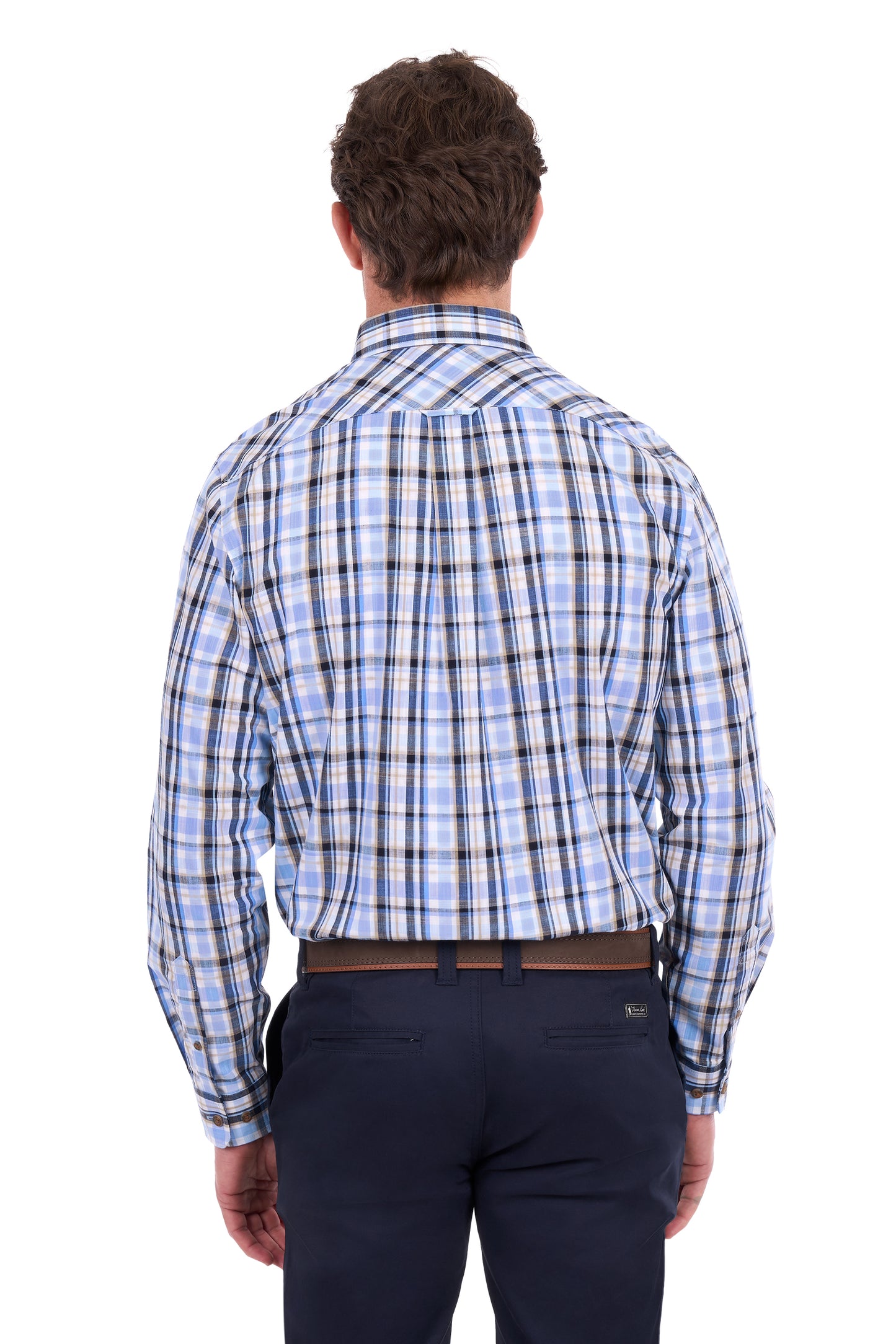 Thomas Cook Men’s Roman Check 2-Pocket Long Sleeve Shirt