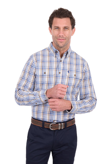 Thomas Cook Men’s Tommy Check 2-Pocket Long Sleeve Shirt