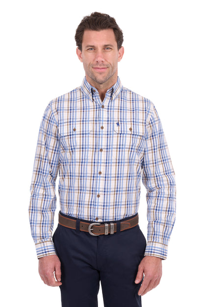 Thomas Cook Men’s Tommy Check 2-Pocket Long Sleeve Shirt
