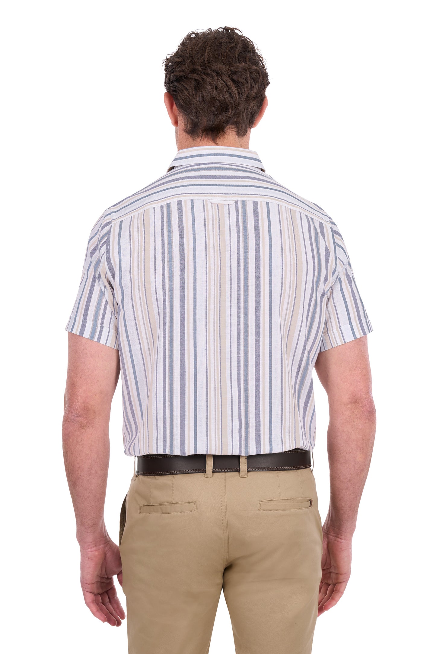 Thomas Cook Men’s Max Stripe Linen Short Sleeve Shirt