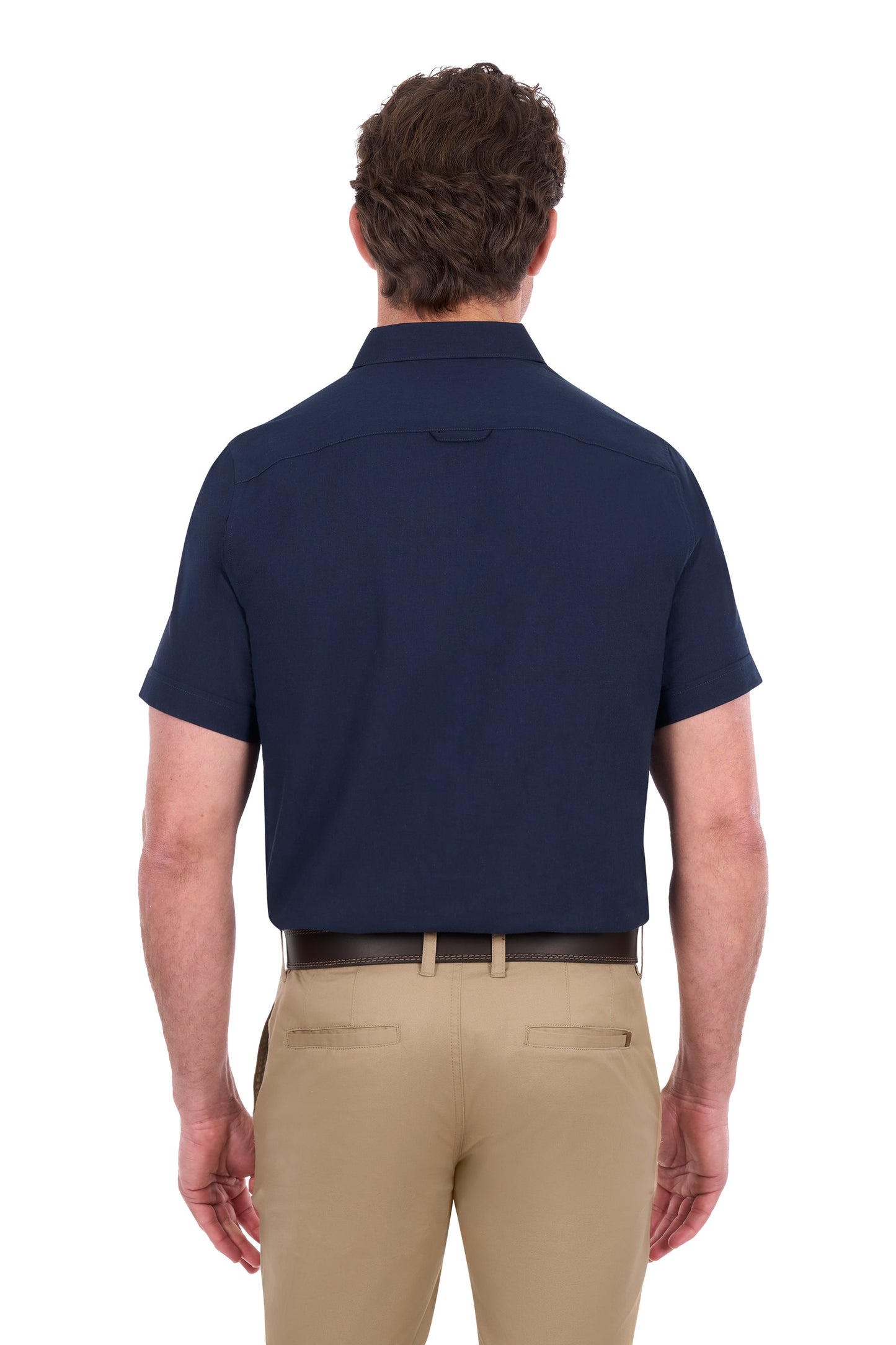 Thomas Cook Men’s TC Linen Short Sleeve Shirt - Navy