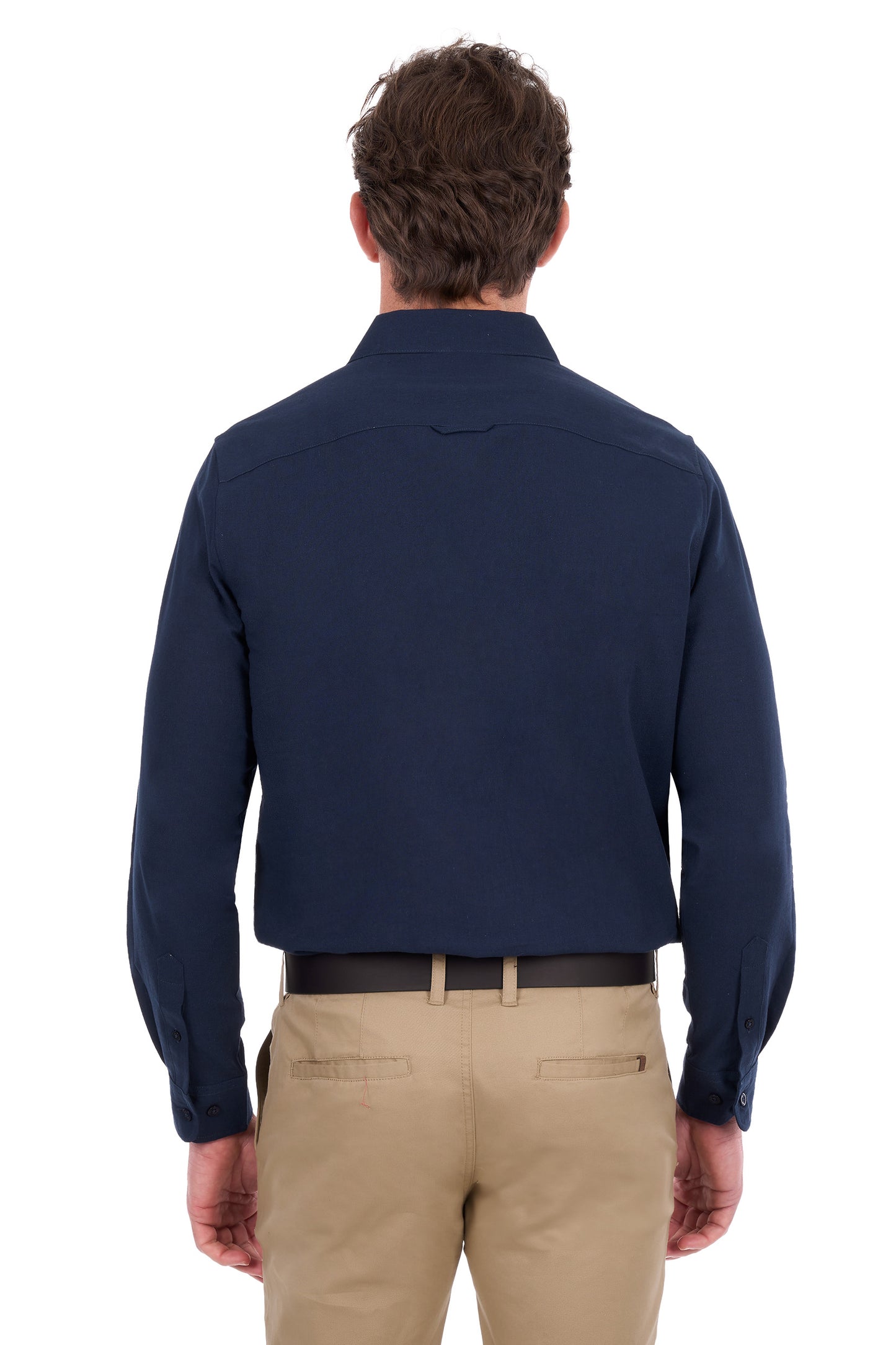 Thomas Cook Men’s TC Linen Long Sleeve Shirt- Navy