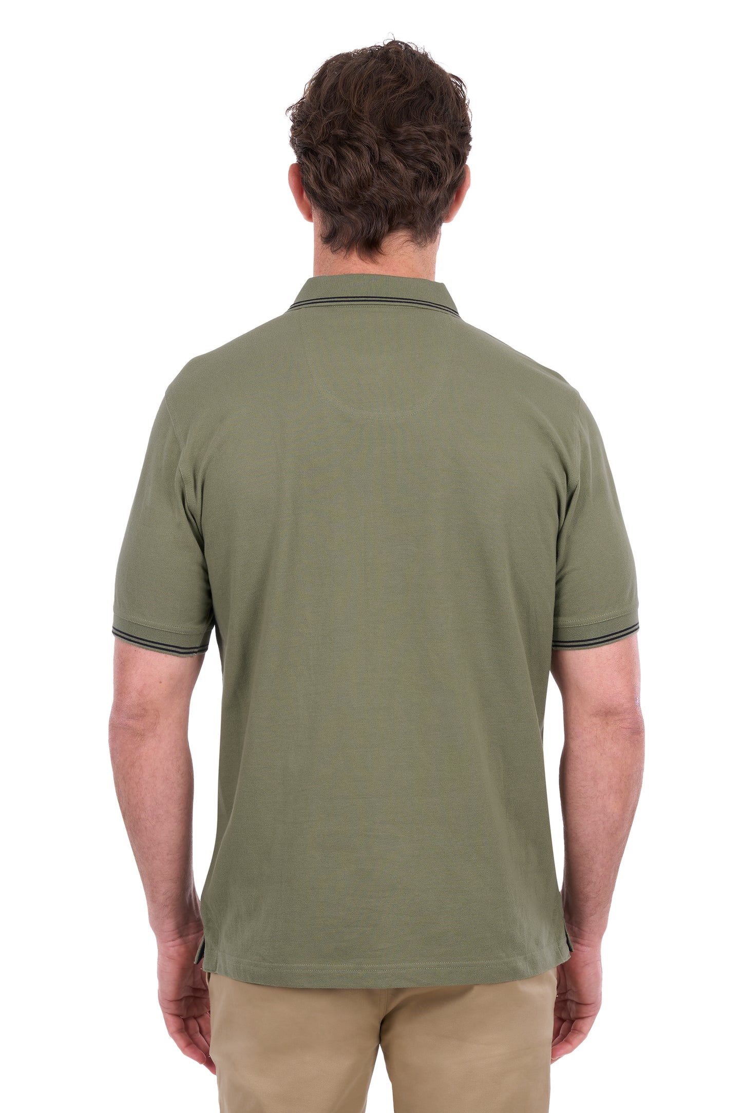 Thomas Cook Men’s Henry Tailored 1-Pocket Short Sleeve Polo - Olive
