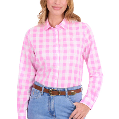Thomas Cook Women’s Eliza Tab Long Sleeve Shirt - Pink/White