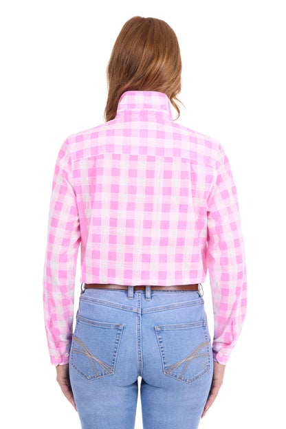 Thomas Cook Women’s Eliza Tab Long Sleeve Shirt - Pink/White