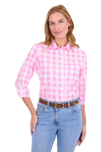 Thomas Cook Women’s Eliza Tab Long Sleeve Shirt - Pink/White
