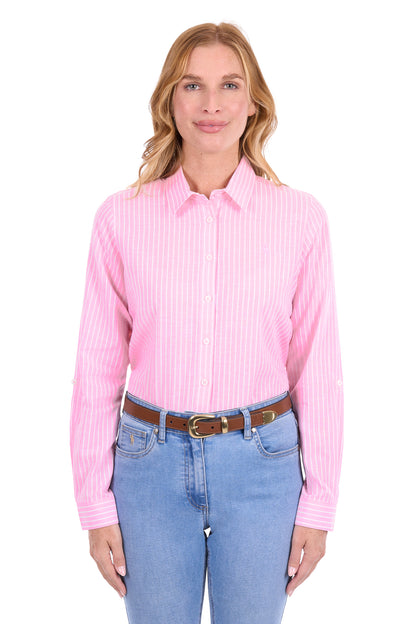 Thomas Cook Women’s Penny Linen Tab Long Sleeve Shirt