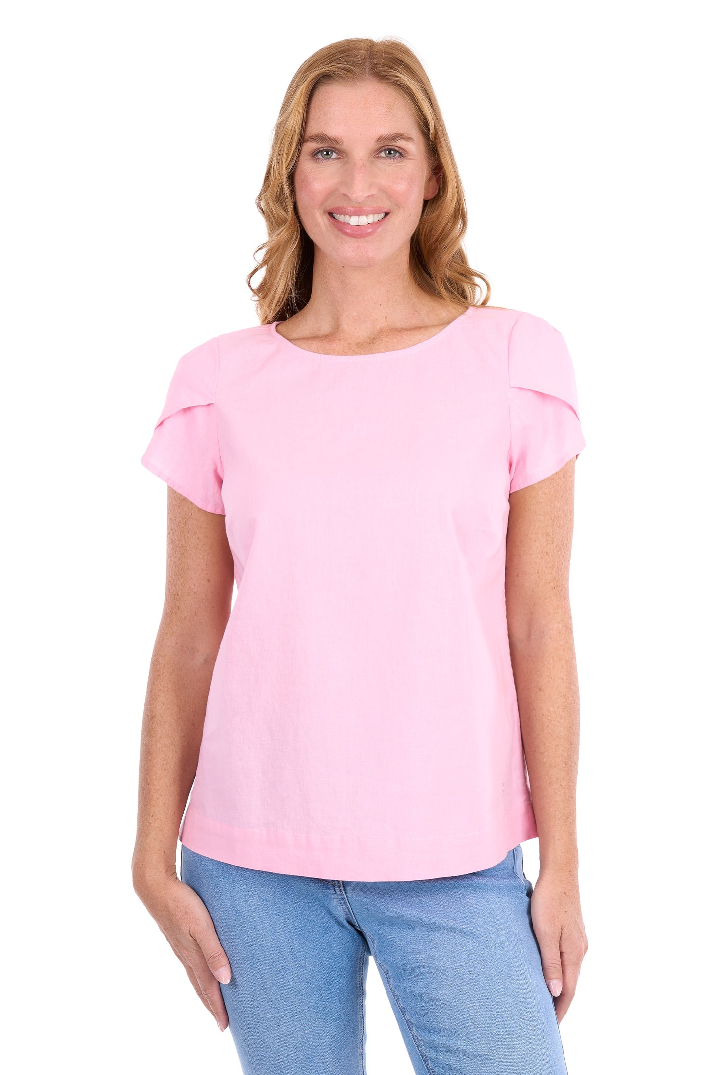 Thomas Cook Women’s Sadie Linen Top - Rose Pink