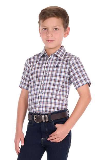 Thomas Cook Boy’s Arlo Check 1-Pocket Short Sleeve Shirt