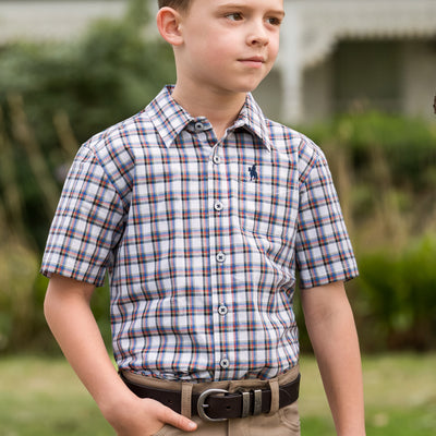 Thomas Cook Boy’s Arlo Check 1-Pocket Short Sleeve Shirt
