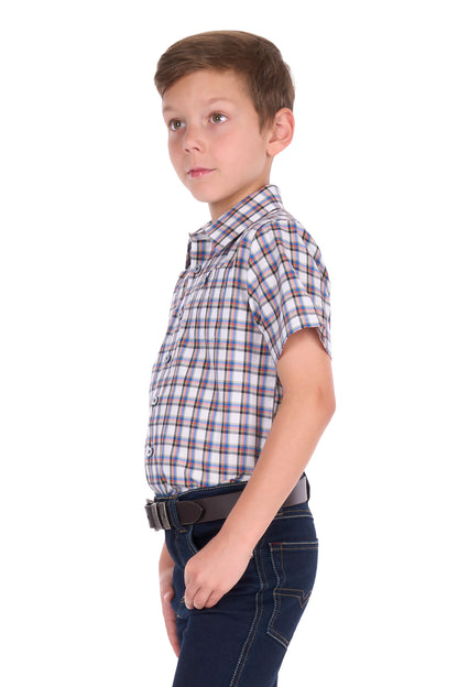 Thomas Cook Boy’s Arlo Check 1-Pocket Short Sleeve Shirt
