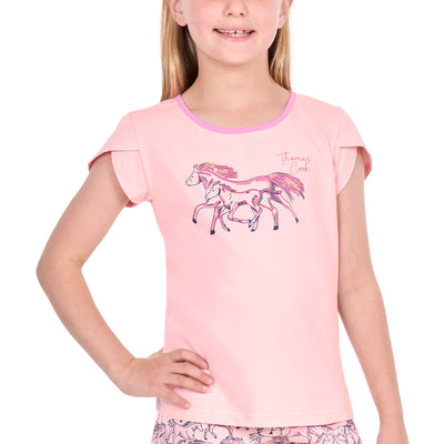 Thomas Cook Girl’s Running Horses Glow In The Dark Pj’s