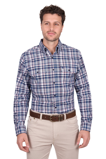 Thomas Cook Men’s Sean Check 2-Pocket Long Sleeve Shirt