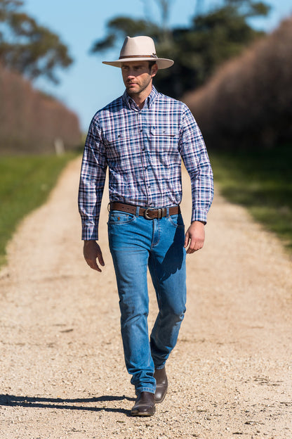 Thomas Cook Men’s Sean Check 2-Pocket Long Sleeve Shirt