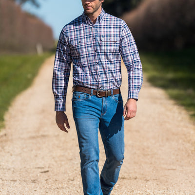 Thomas Cook Men’s Sean Check 2-Pocket Long Sleeve Shirt