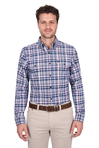 Thomas Cook Men’s Sean Check 2-Pocket Long Sleeve Shirt