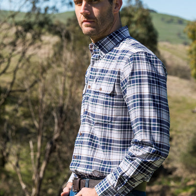 Thomas Cook Men’s Justin Check 2-Pocket Long Sleeve Shirt