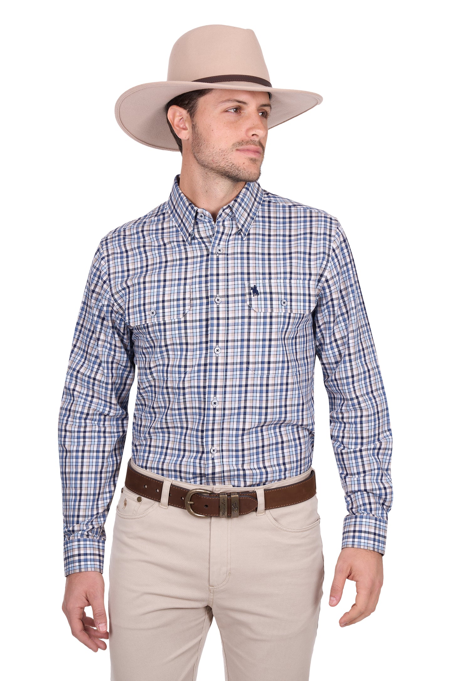Thomas Cook Men’s Patrick Check 2-Pocket Long Sleeve Shirt