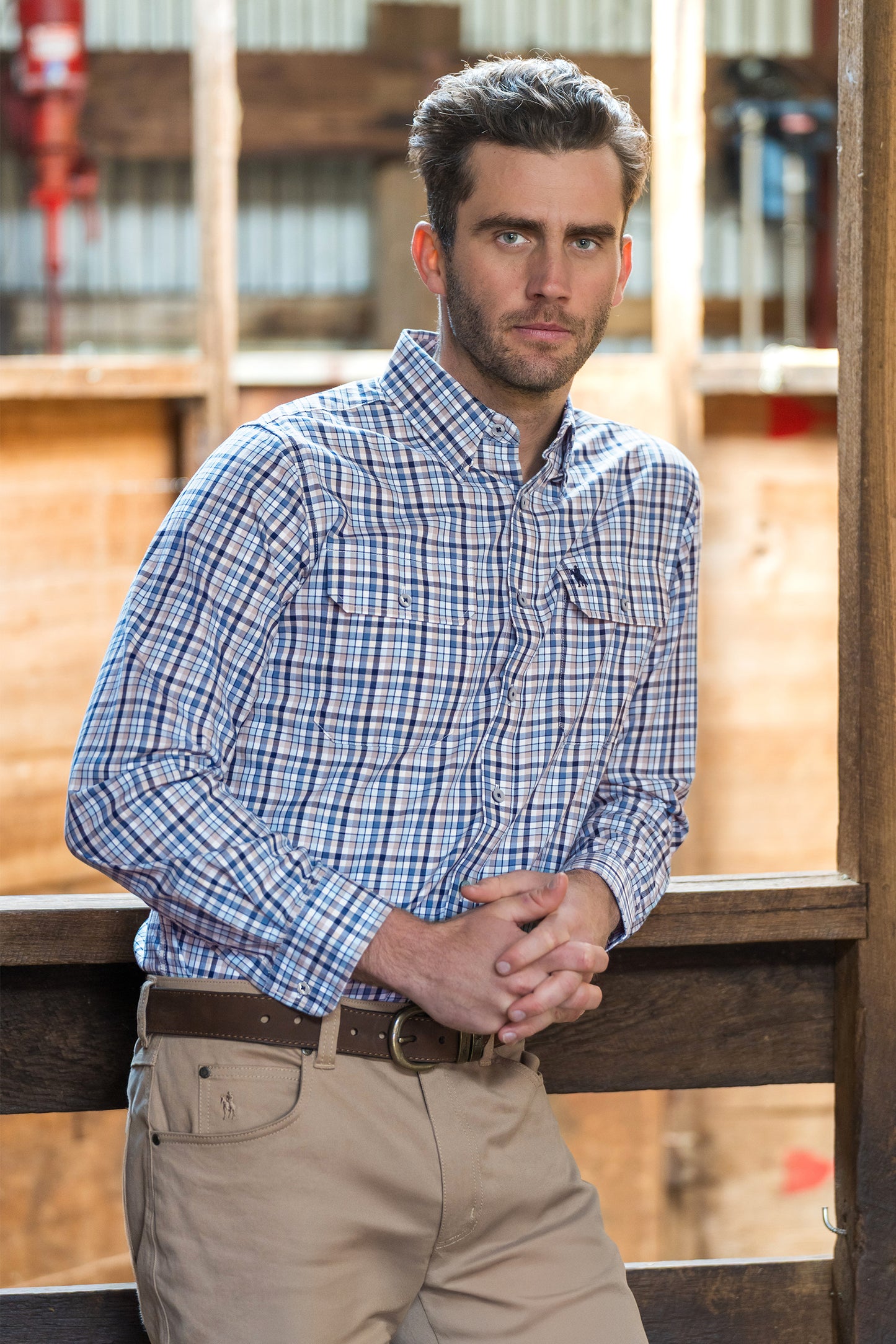 Thomas Cook Men’s Patrick Check 2-Pocket Long Sleeve Shirt