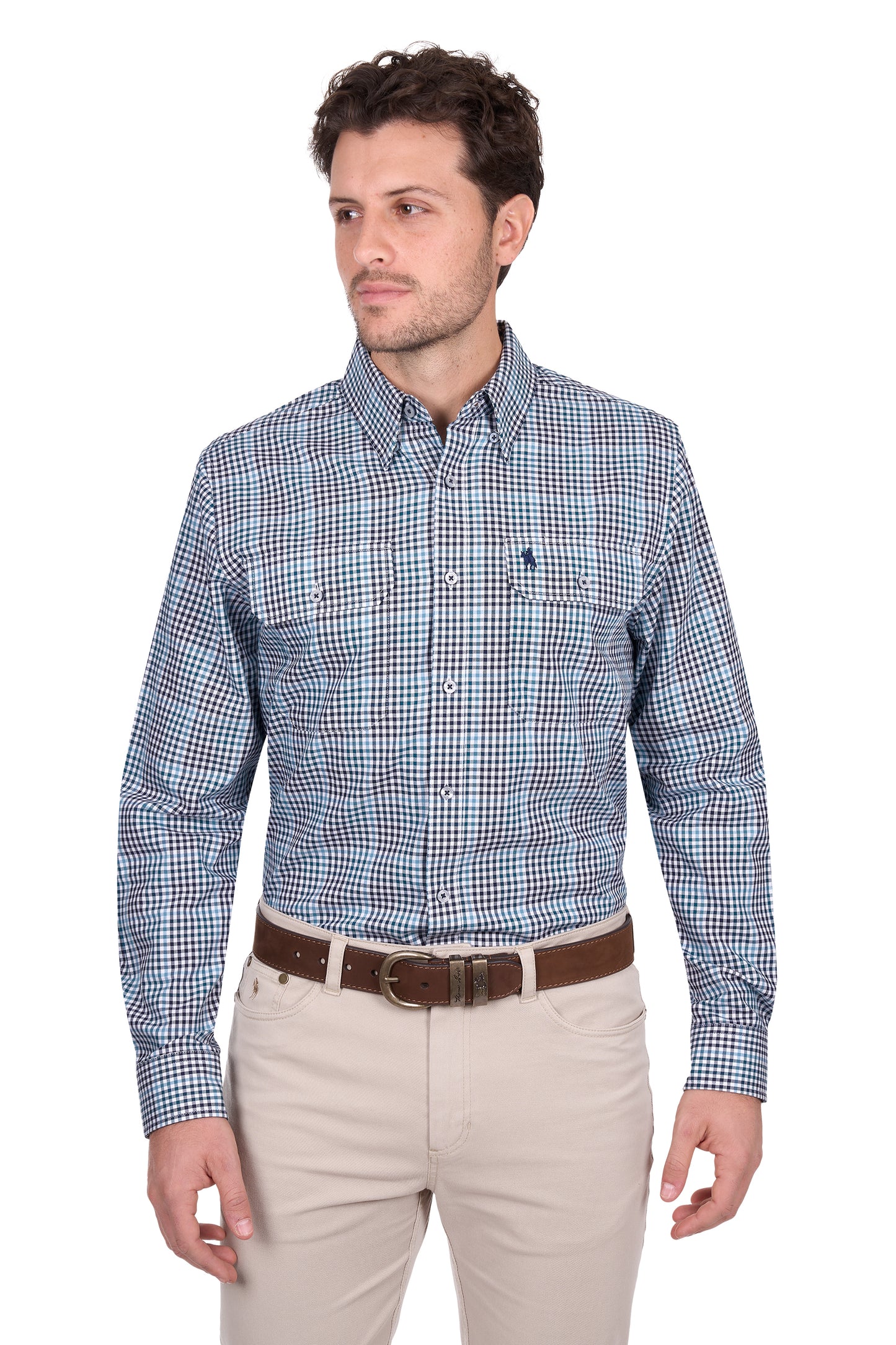 Thomas Cook Men’s Stephen Check 2-Pocket Long Sleeve Shirt