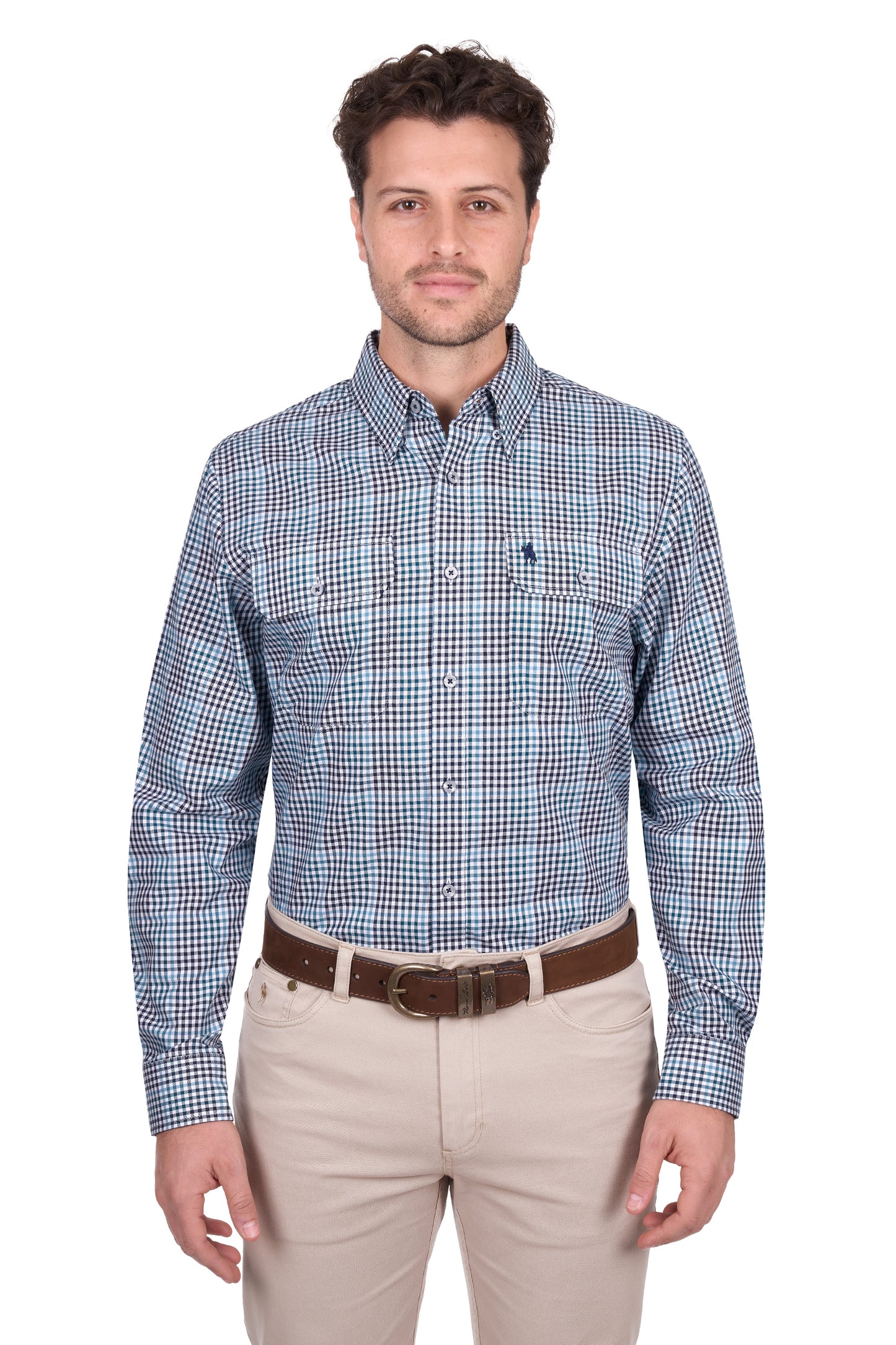 Thomas Cook Men’s Stephen Check 2-Pocket Long Sleeve Shirt