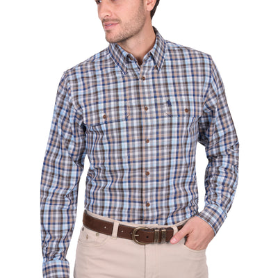 Thomas Cook Men’s Jonathan Check 2-Pocket Long Sleeve Shirt