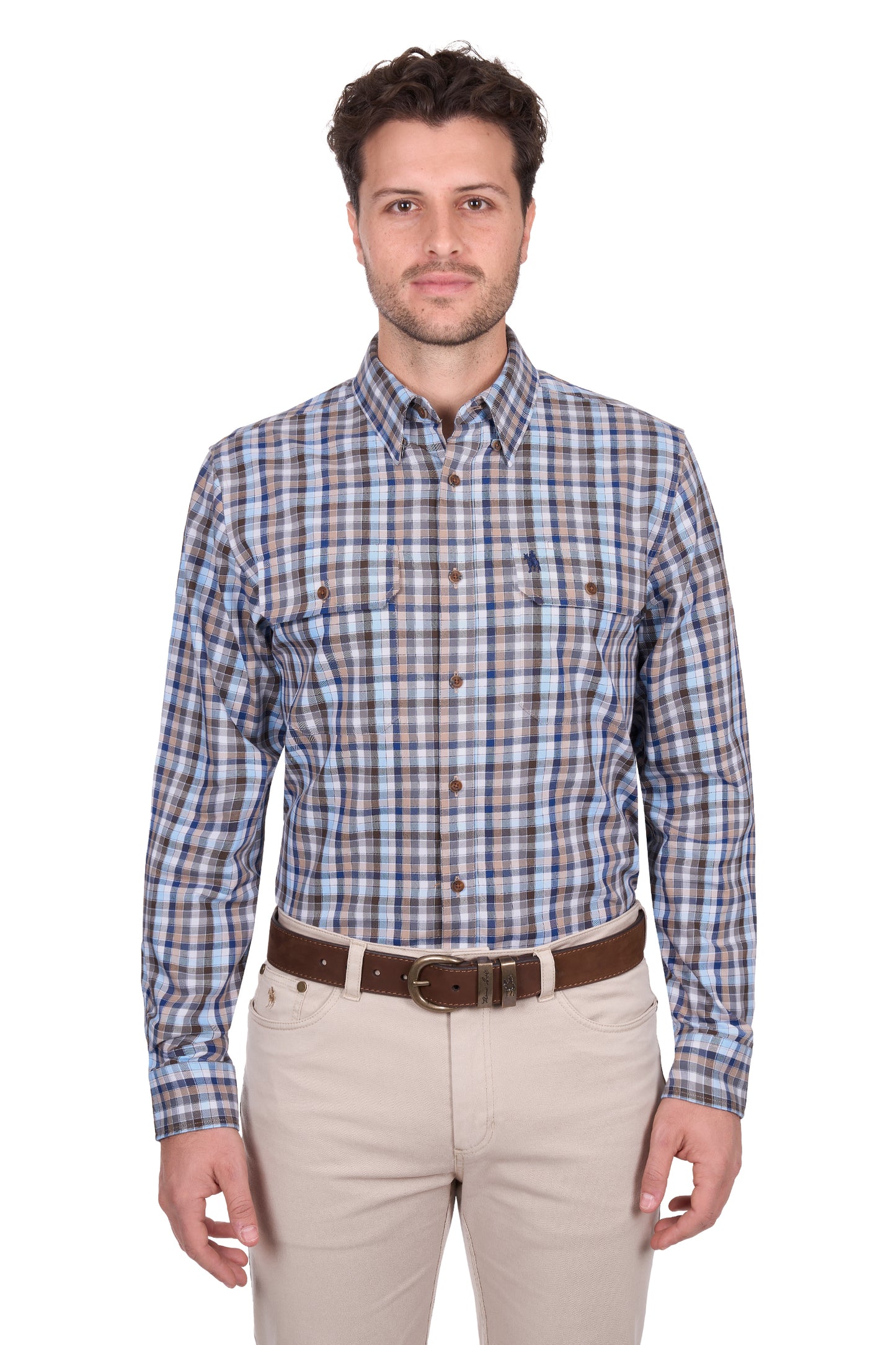 Thomas Cook Men’s Jonathan Check 2-Pocket Long Sleeve Shirt