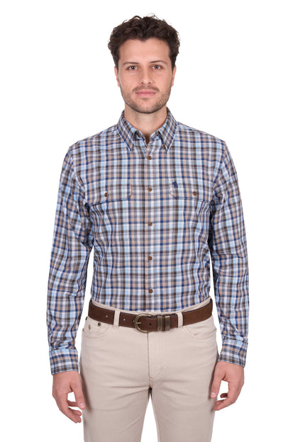 Thomas Cook Men’s Jonathan Check 2-Pocket Long Sleeve Shirt