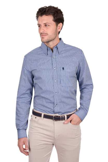 Thomas Cook Men’s Gregory Stripe 1-Pocket Long Sleeve Shirt