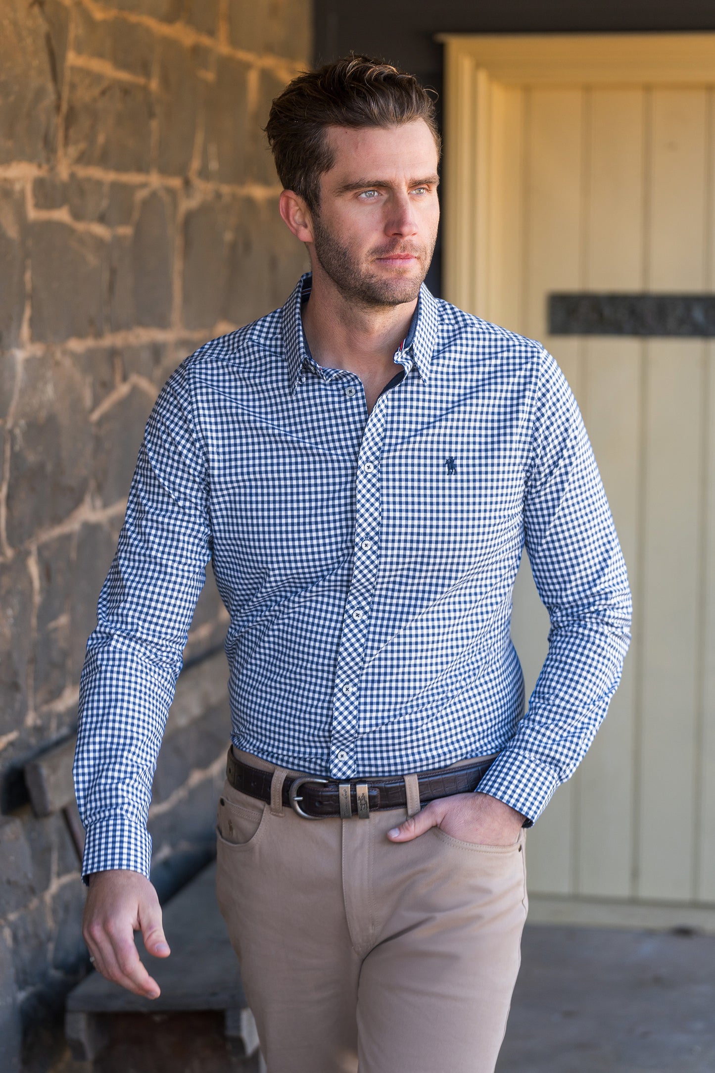 Thomas Cook Men’s Anthony Check Tailored Long Sleeve Shirt