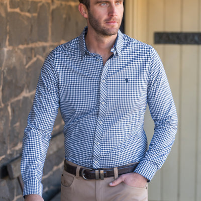 Thomas Cook Men’s Anthony Check Tailored Long Sleeve Shirt