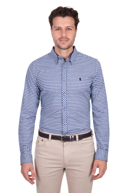 Thomas Cook Men’s Anthony Check Tailored Long Sleeve Shirt
