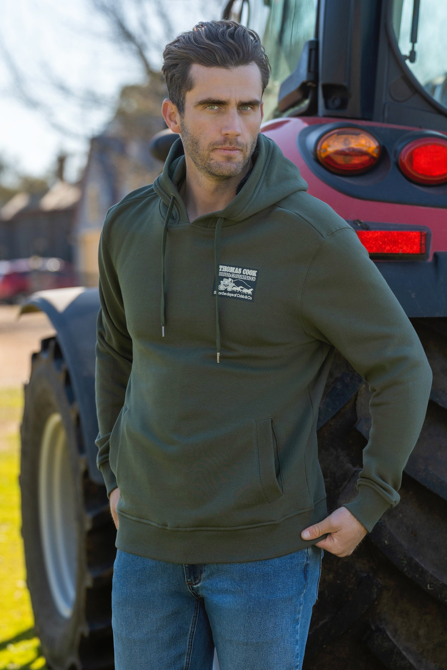 Thomas Cook Men's Heritage Cob and Co Pullover Hoodie